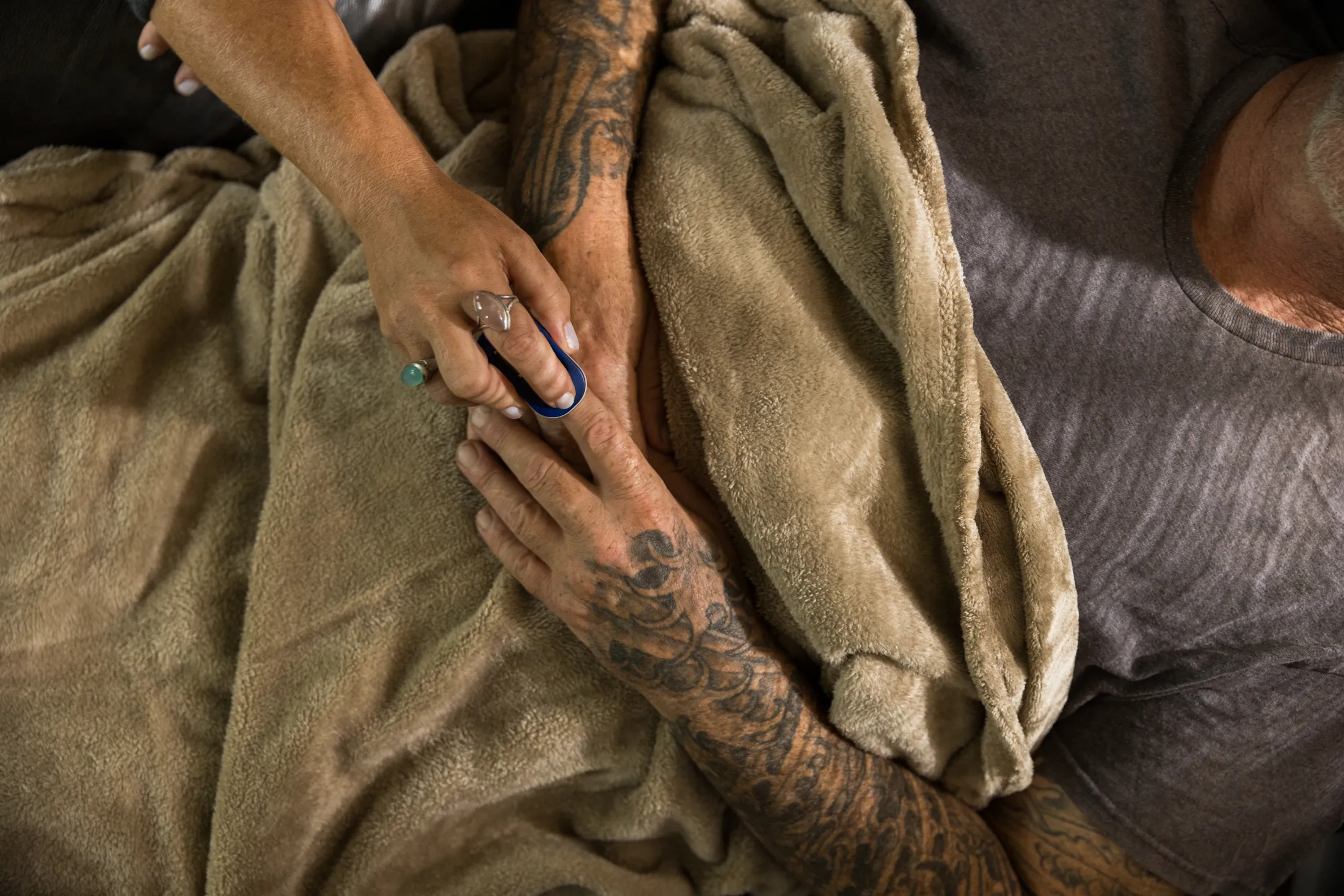Holding hands