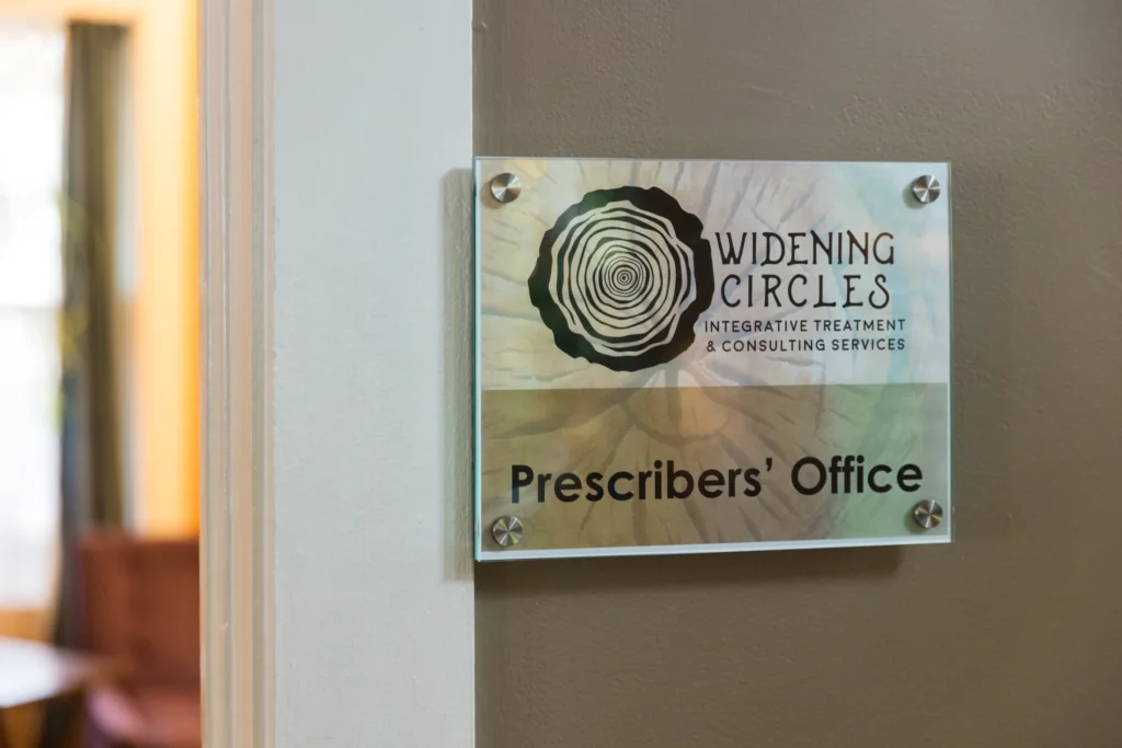 Widening Circles prescribers office sign