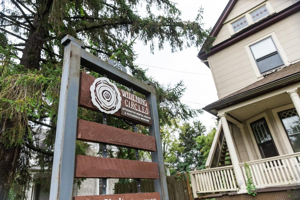 Widening Circles sign outside