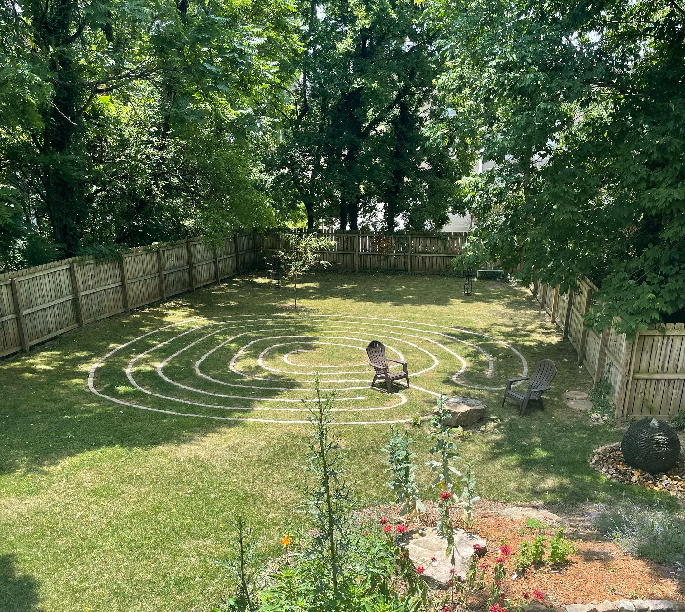 Circles on the yard